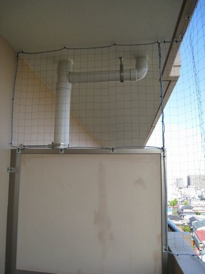 猫ちゃんの脱走、転落防止用